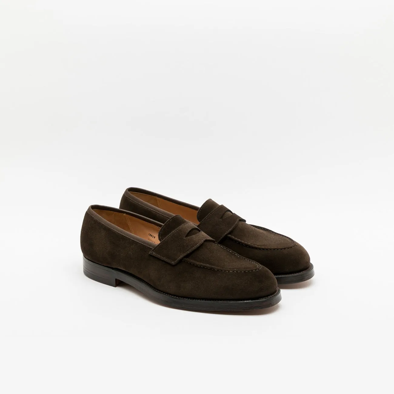 Mocassino penny Crockett & Jones Henley in camoscio marrone