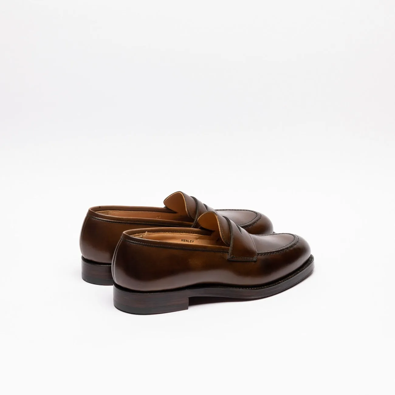 Mocassino penny Crockett & Jones Henley in pelle marrone