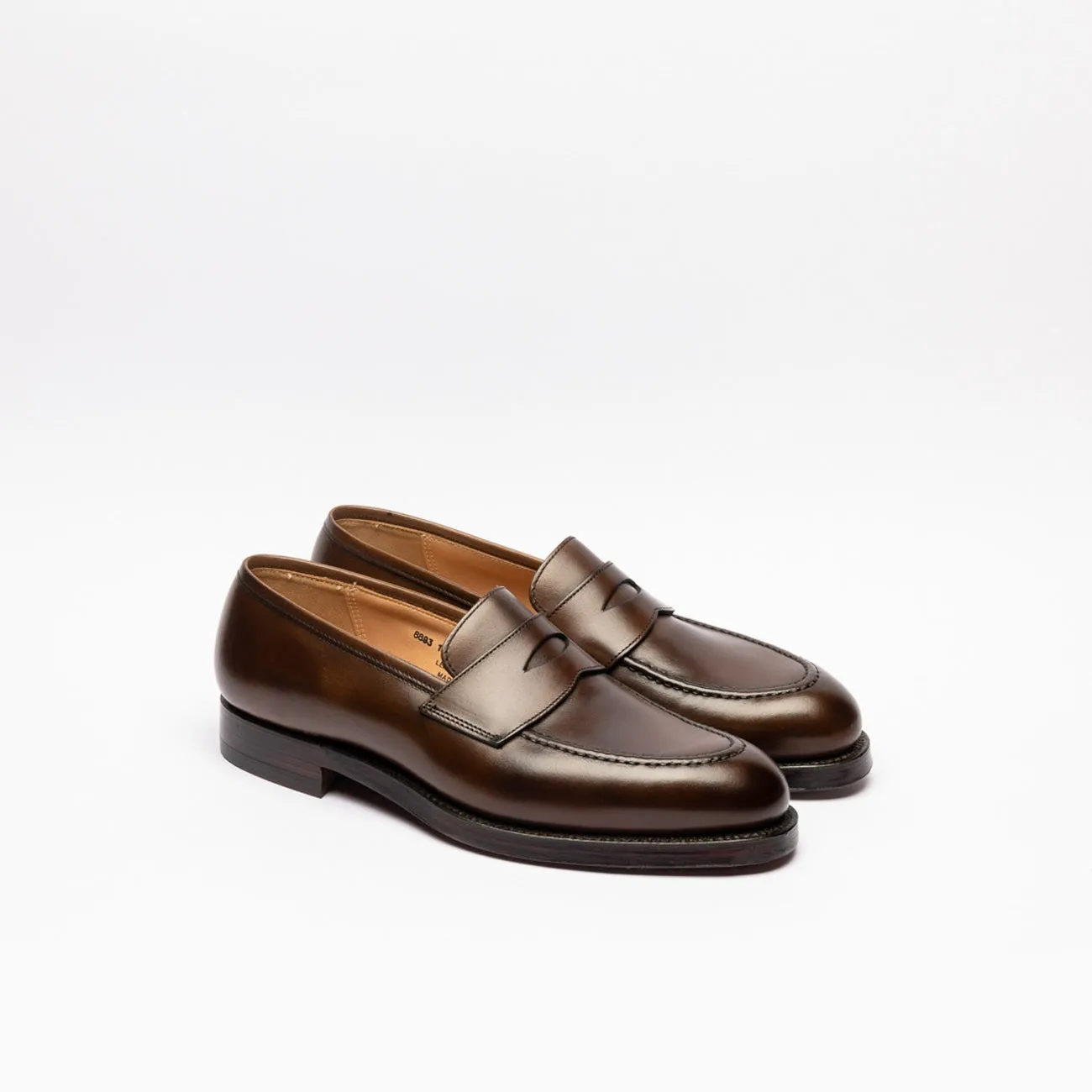 Mocassino penny Crockett & Jones Henley in pelle marrone