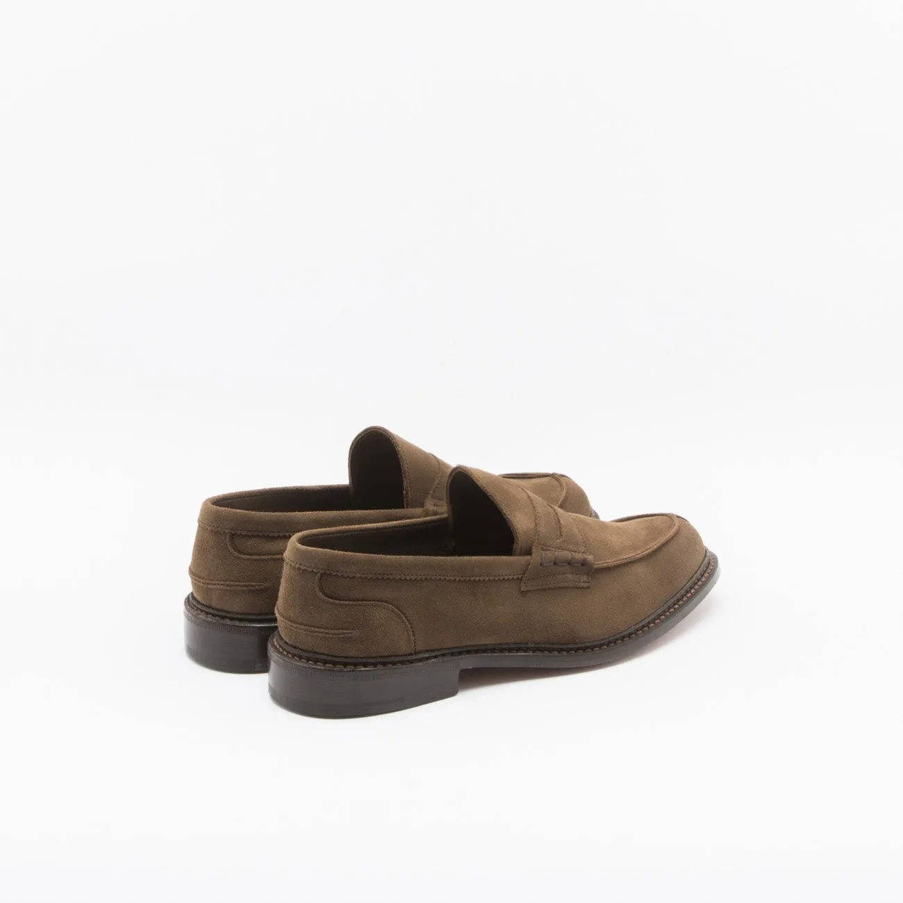 Mocassino penny Tricker's Adam in camoscio marrone (New Brown)