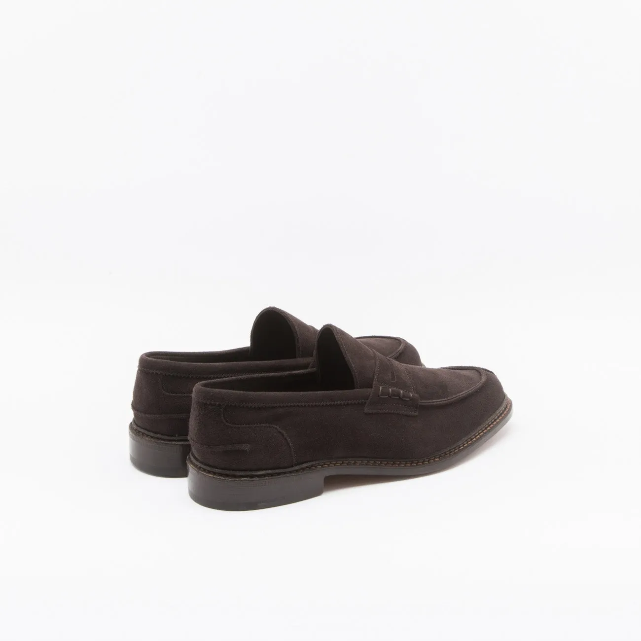 Mocassino penny Tricker's Adam in camoscio marrone