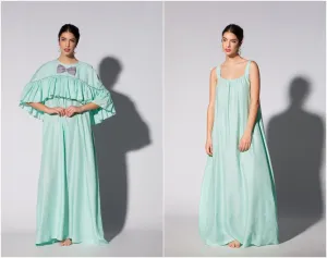 Multiway dress, Mint dress, kaftan maxi dress, women dress, 50s dress, A line dress, summer dress, plus size clothing, maternity dress,