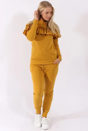 Mustard Frill Layer Tracksuit - Tawney