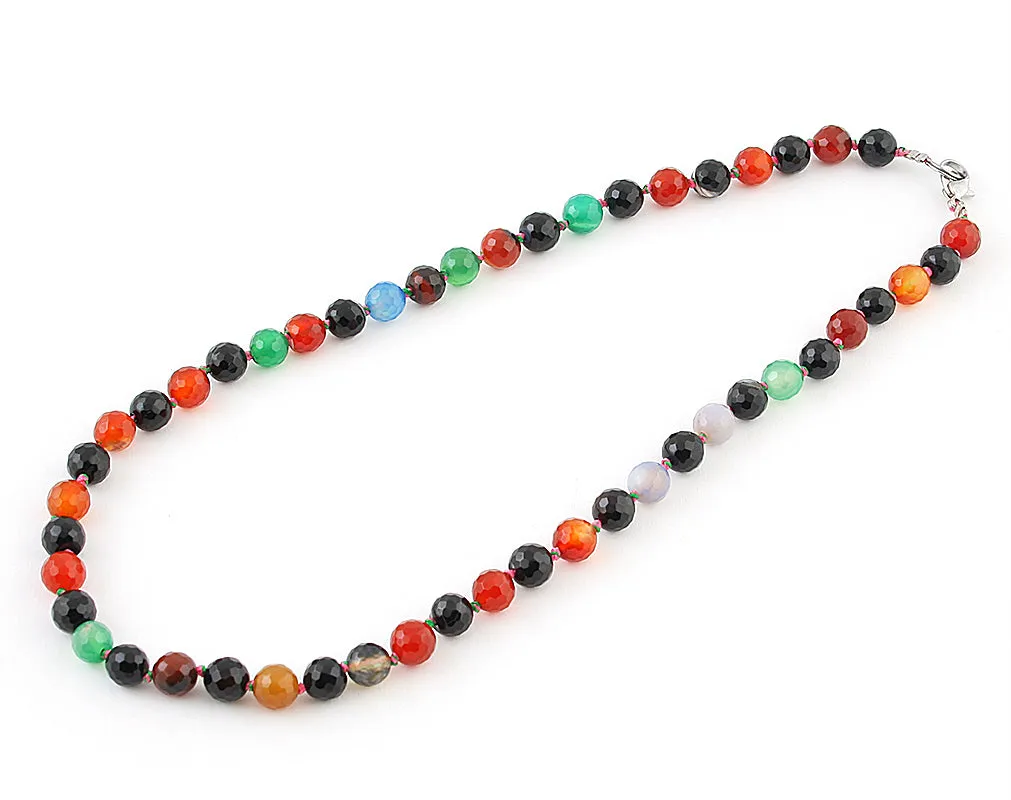 Natural agate necklace