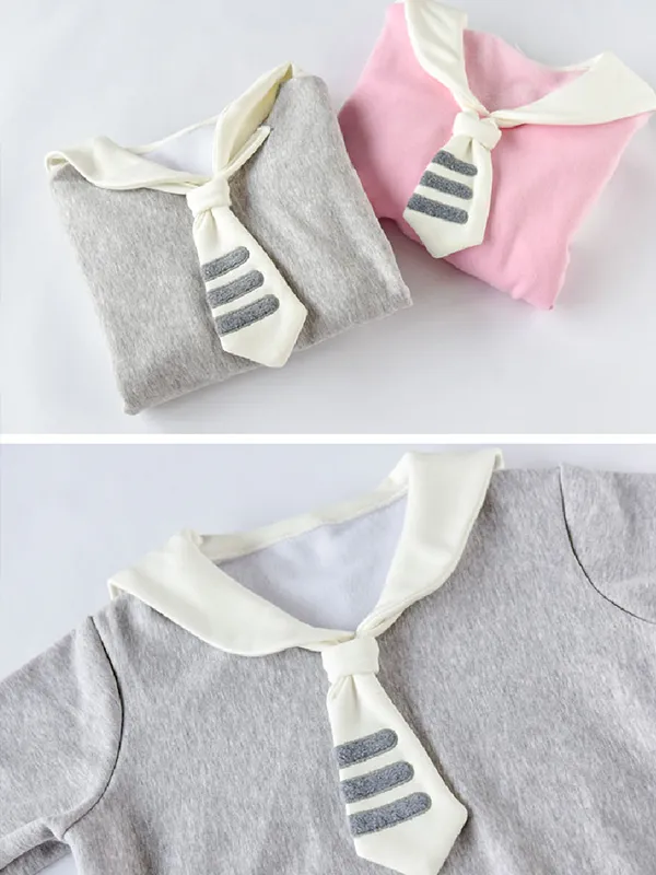 navy collar plush sweatshirt