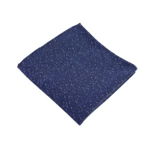 Navy Speck Pocket Square