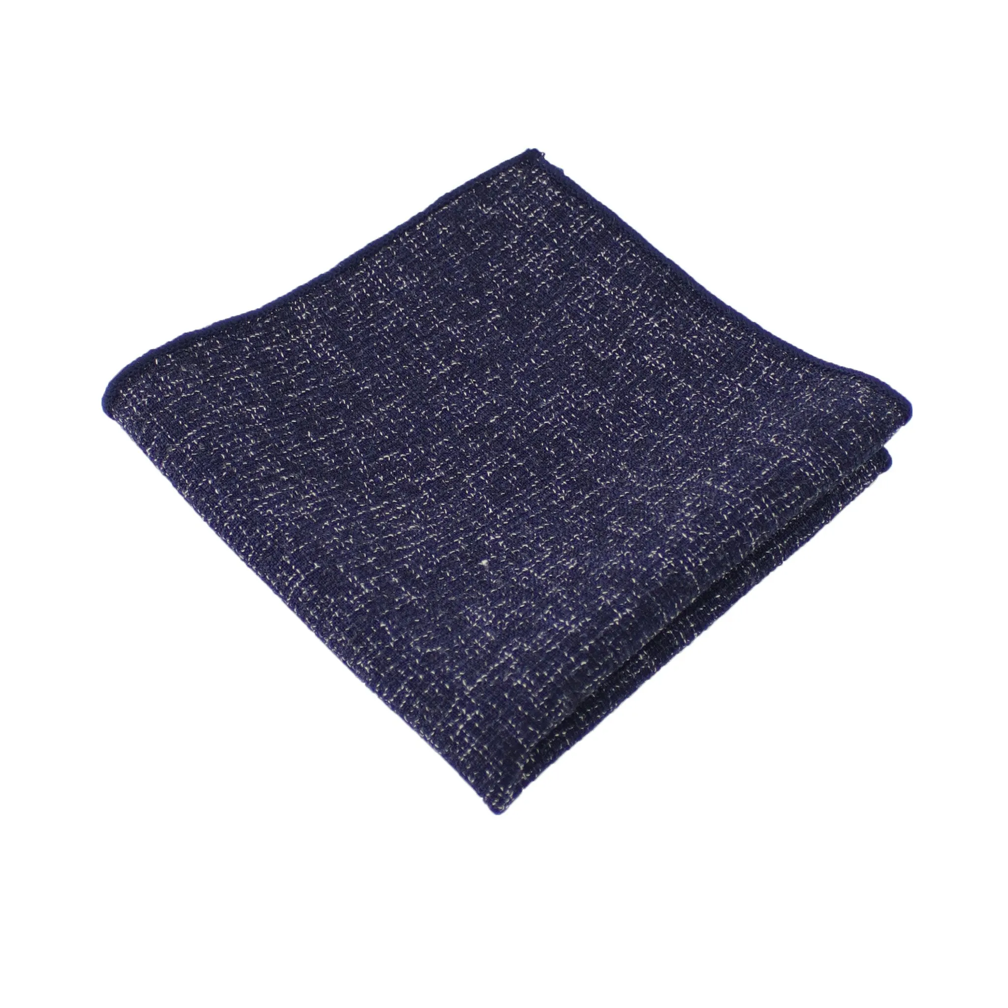 Navy Twill Pocket Square