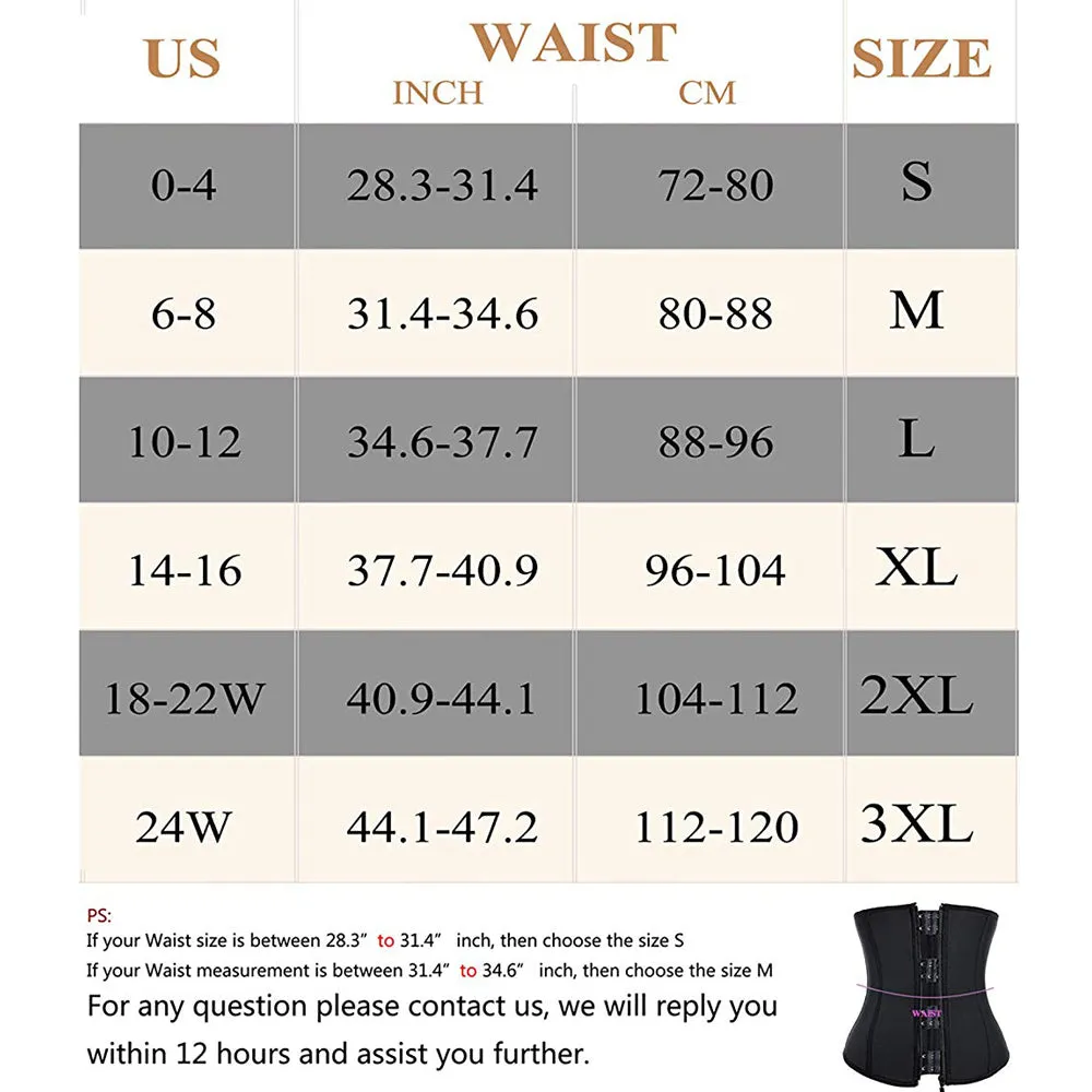 Neoprene Sauna Waist Trainer Corset for Weight Loss
