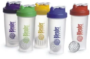 NEW BLENDER BOTTLE Mixer Shaker Cup LARGE 28 oz with 15 FREE protein recipes