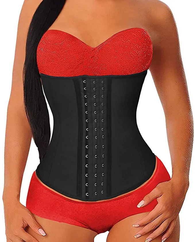 New Yianna Waist Trainer Corset for Women Weight Loss Training Cincher Hourglass Shaper, Black, Sz 3XL!