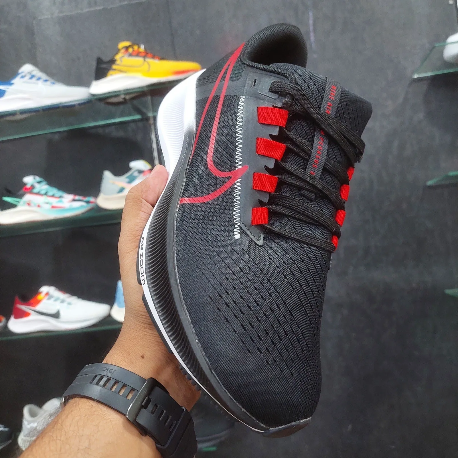 Nk Air Zoom Pegasus 38 'Black Red'