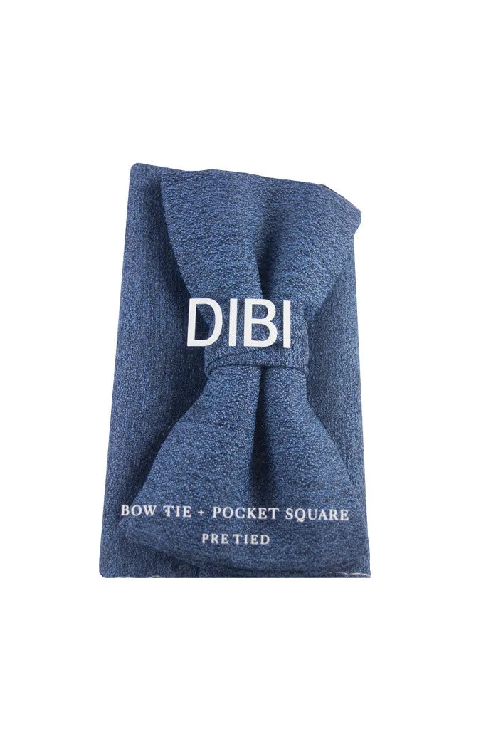 Ocean Dawn Blue Pre Tie Bow Tie   Pocket Square