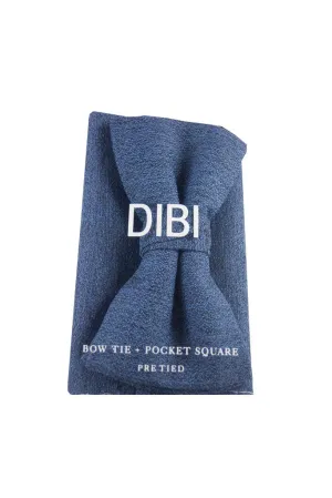 Ocean Dawn Blue Pre Tie Bow Tie   Pocket Square