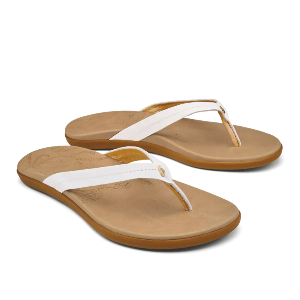 OluKai Women's Honu Sandals in White