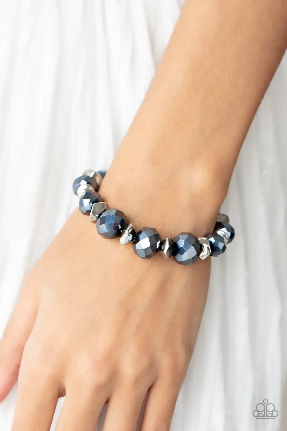 Paparazzi Cosmic Cadence Necklace Blue & Astral Auras Bracelet Blue