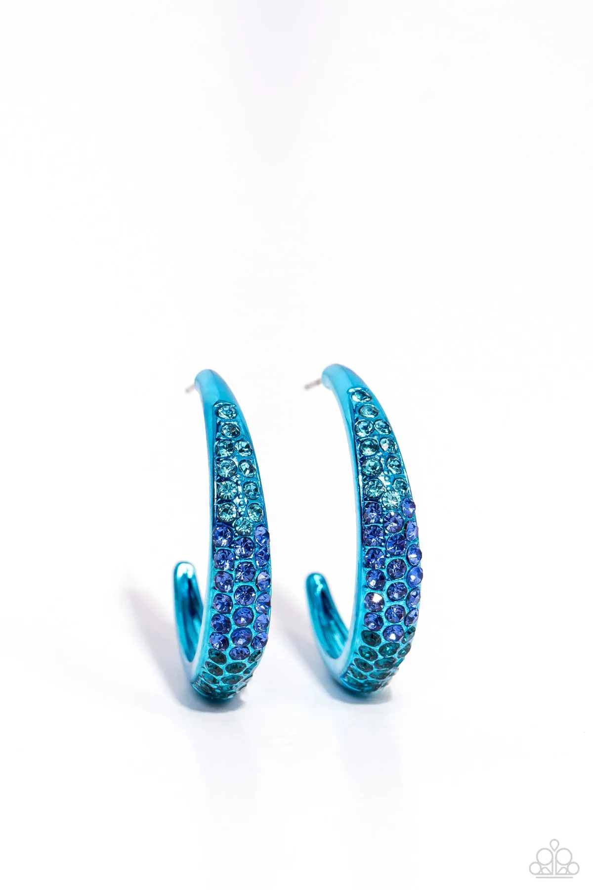 Paparazzi Obsessed with Ombré Earrings Blue