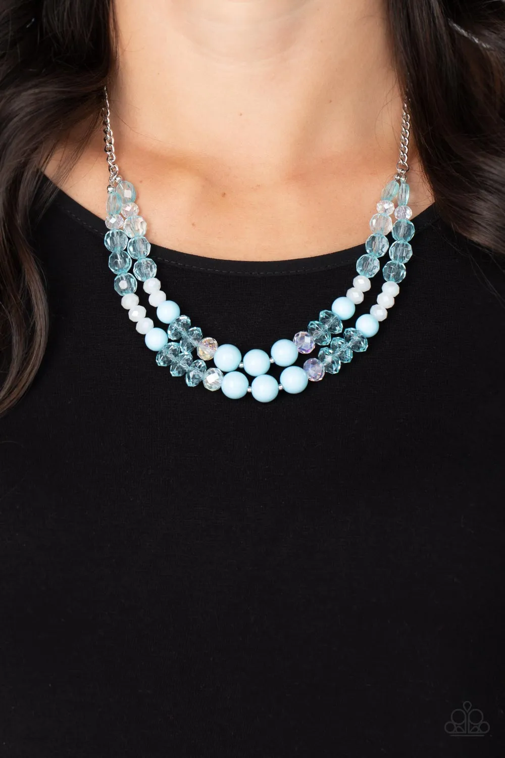 Paparazzi Vera-CRUZIN Necklace Blue