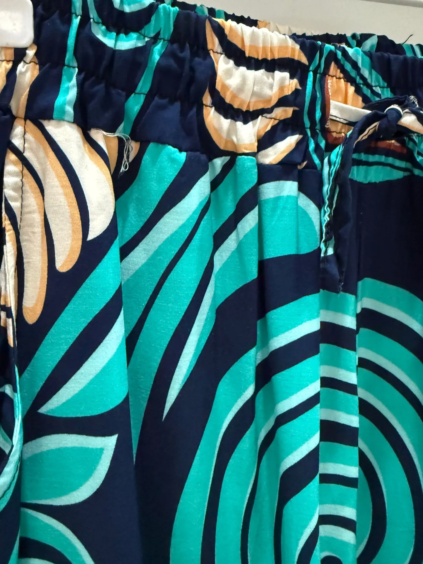 Pink/Orange Swirl Floaty Trousers