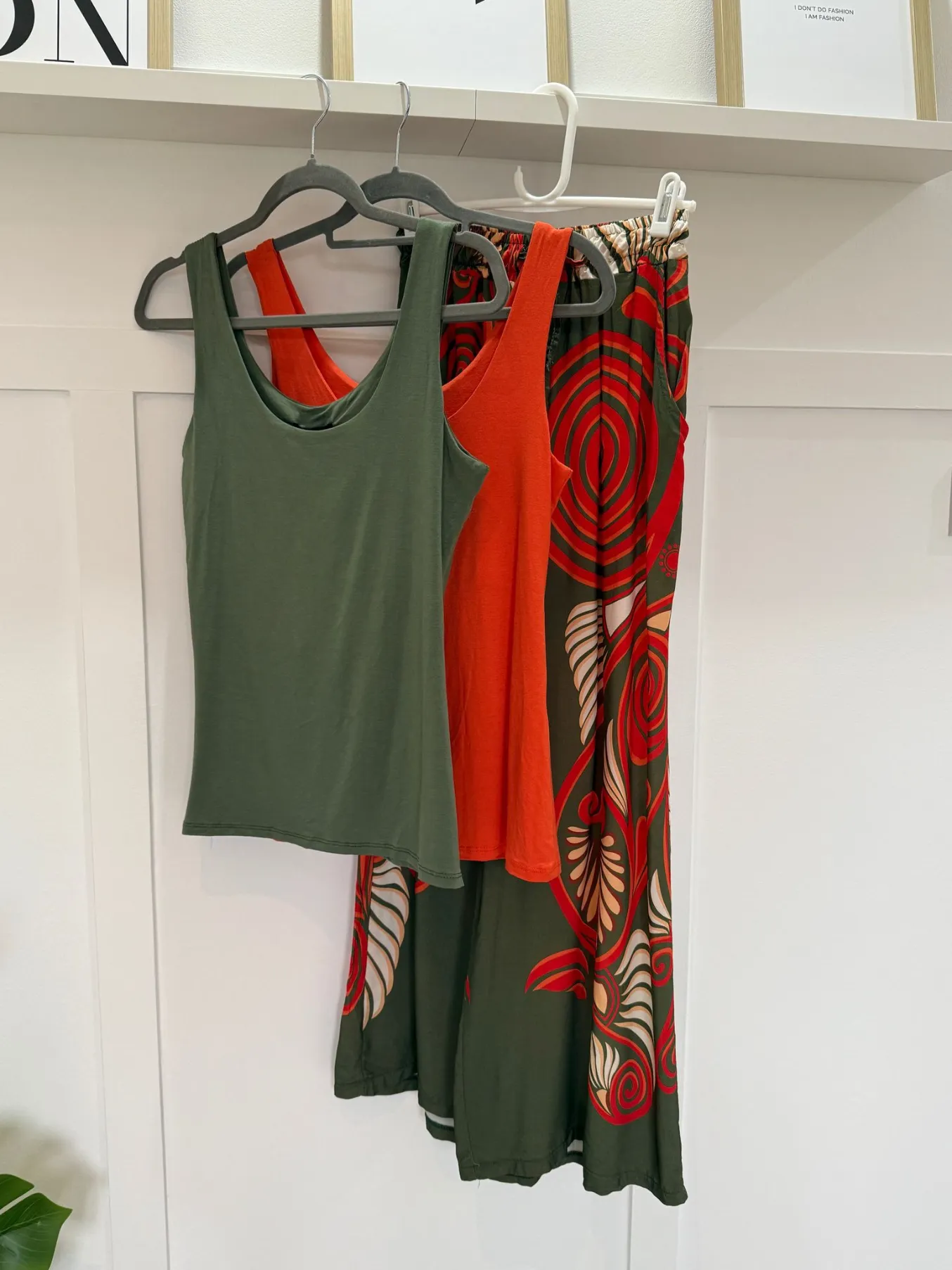 Pink/Orange Swirl Floaty Trousers