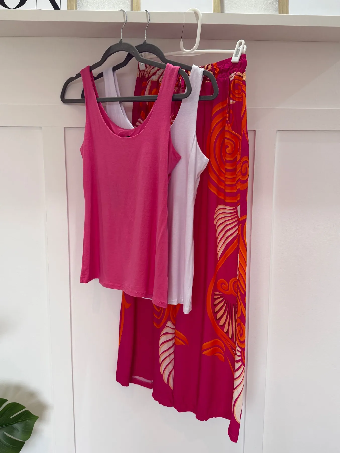 Pink/Orange Swirl Floaty Trousers