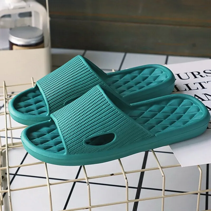 Plain Patterned Flip Flops Slippers