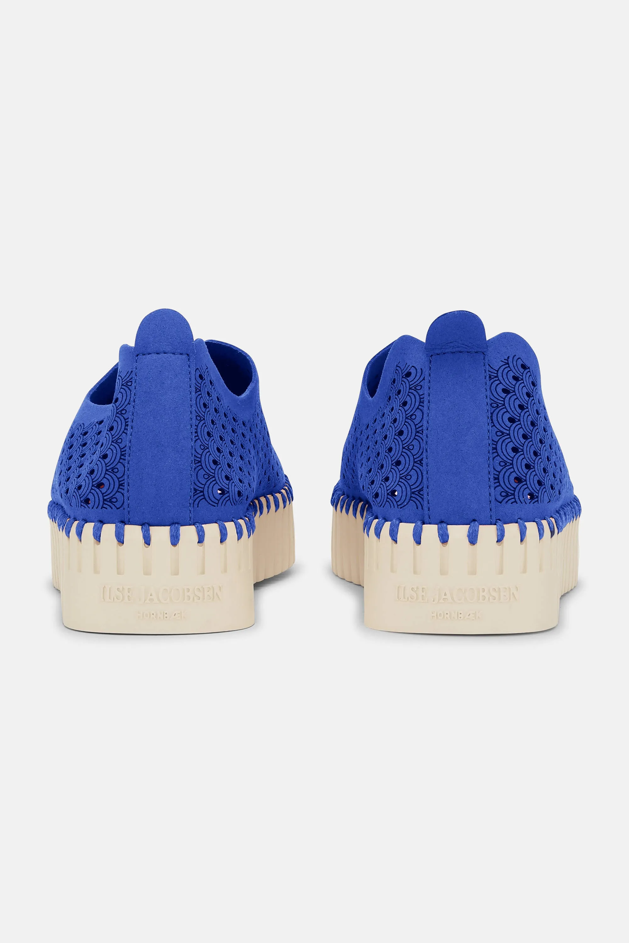 Platform Tulip Skor - Blue Web