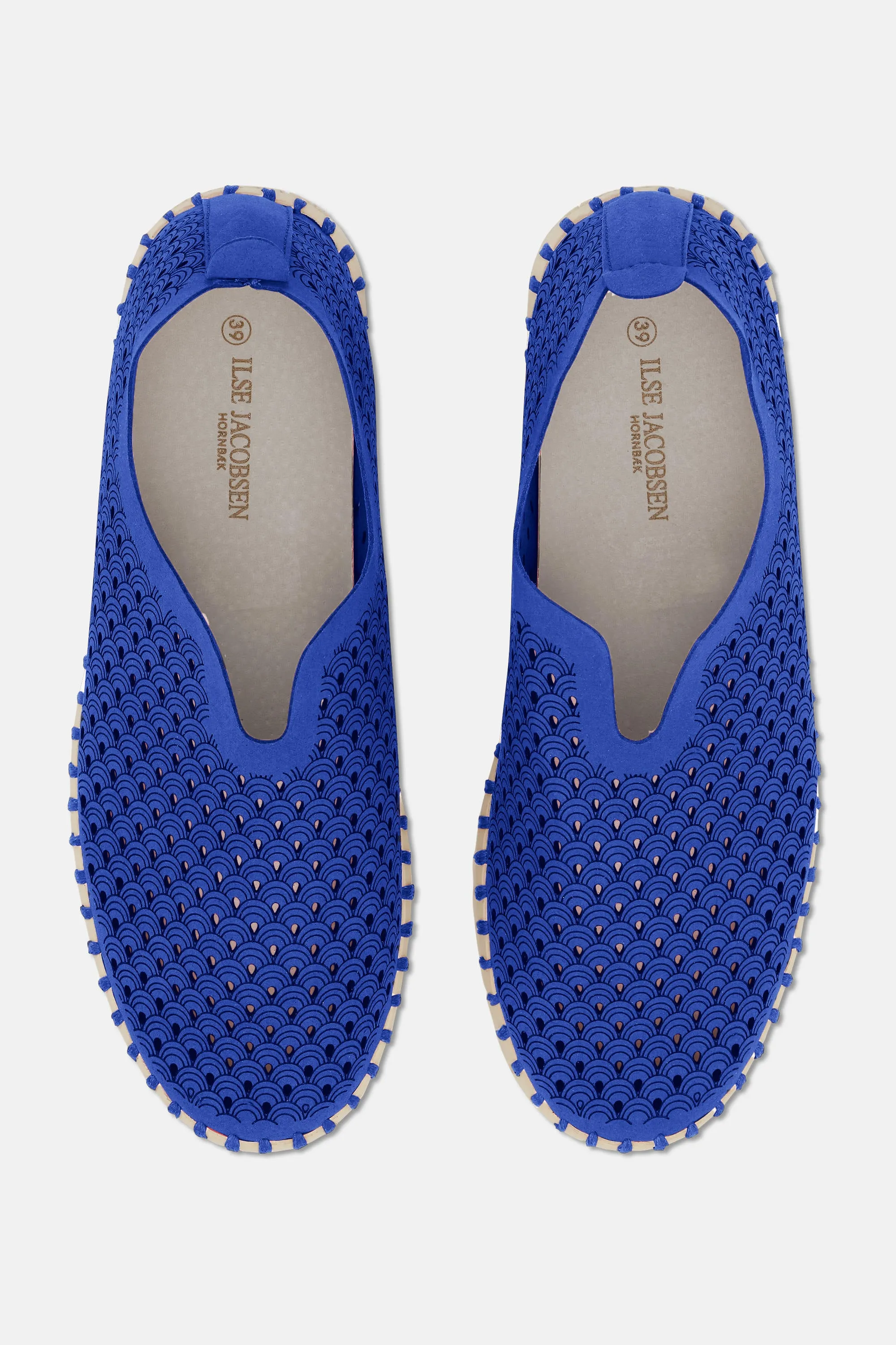 Platform Tulip Skor - Blue Web