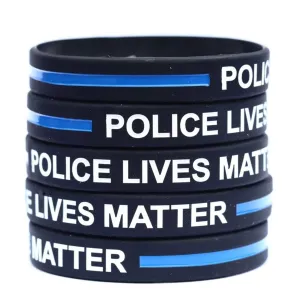 Police Lives Matter Thin Blue Line Bracelet