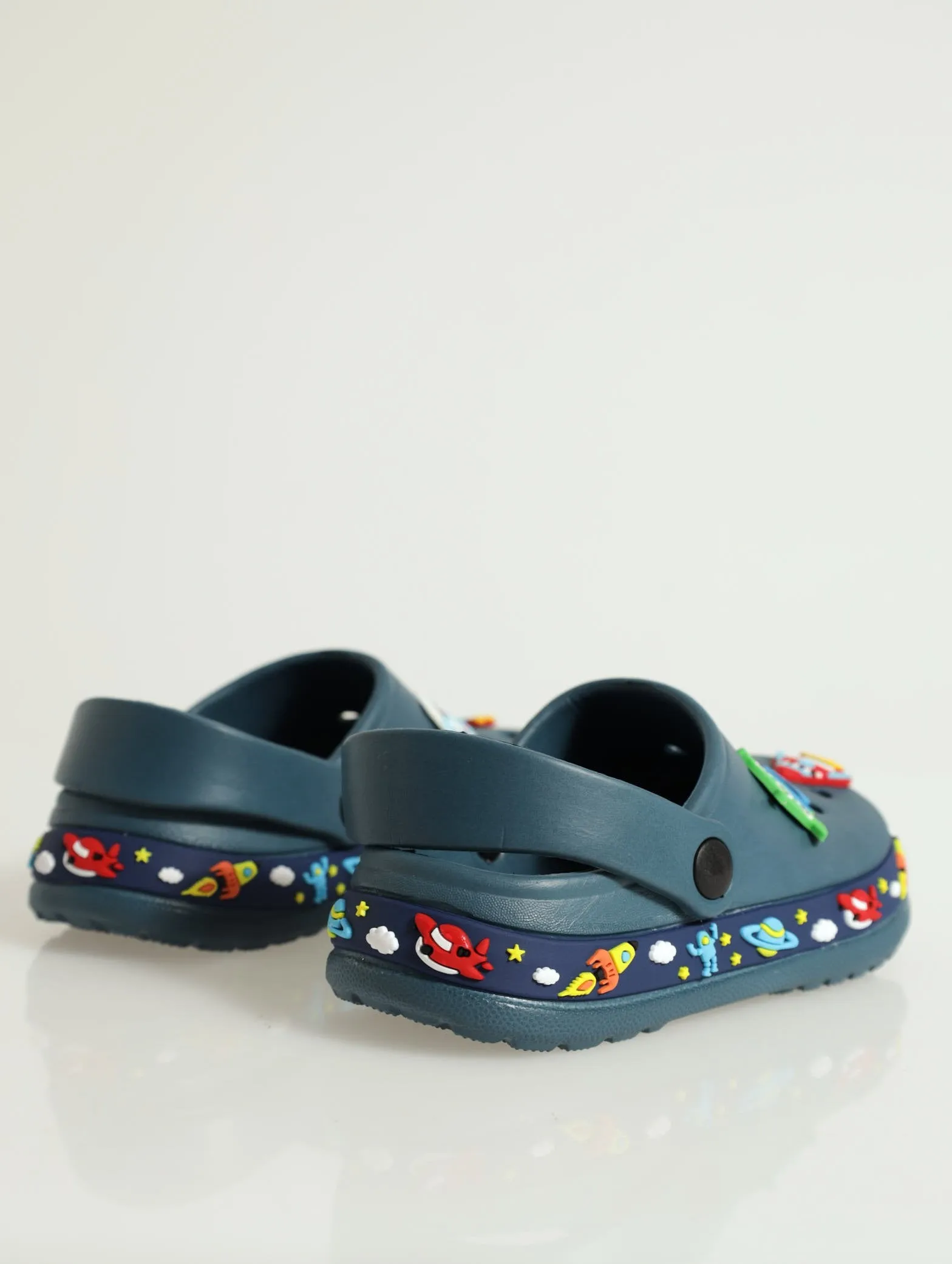 Pre-Boys Rubber Strip Clog - Blue