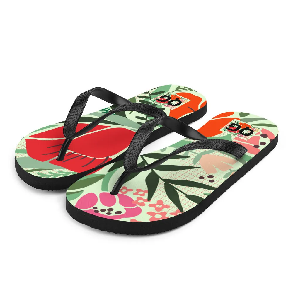 QG Spring Flowers Flip-Flops