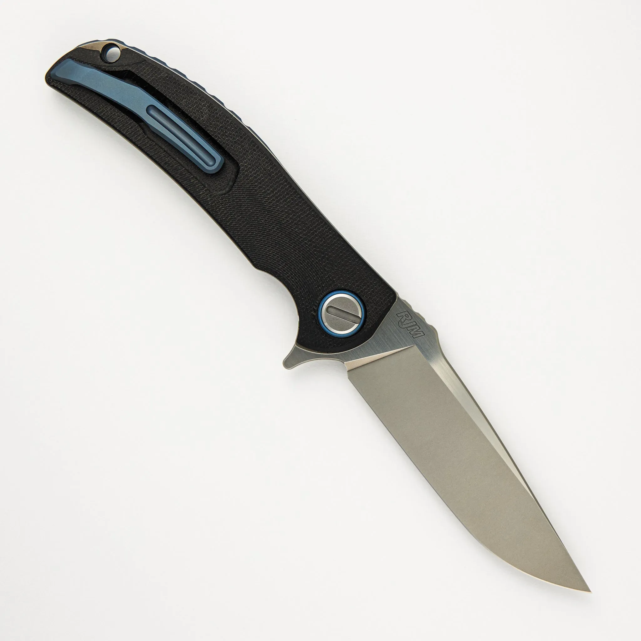"Limited Edition" Soft Overkill - M398 Blade - Black Canvas Micarta Handle - RBS (RJ Martin Design)