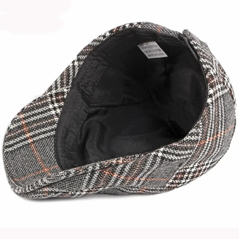 "Scholes" Tartan Cotton Flat Cap