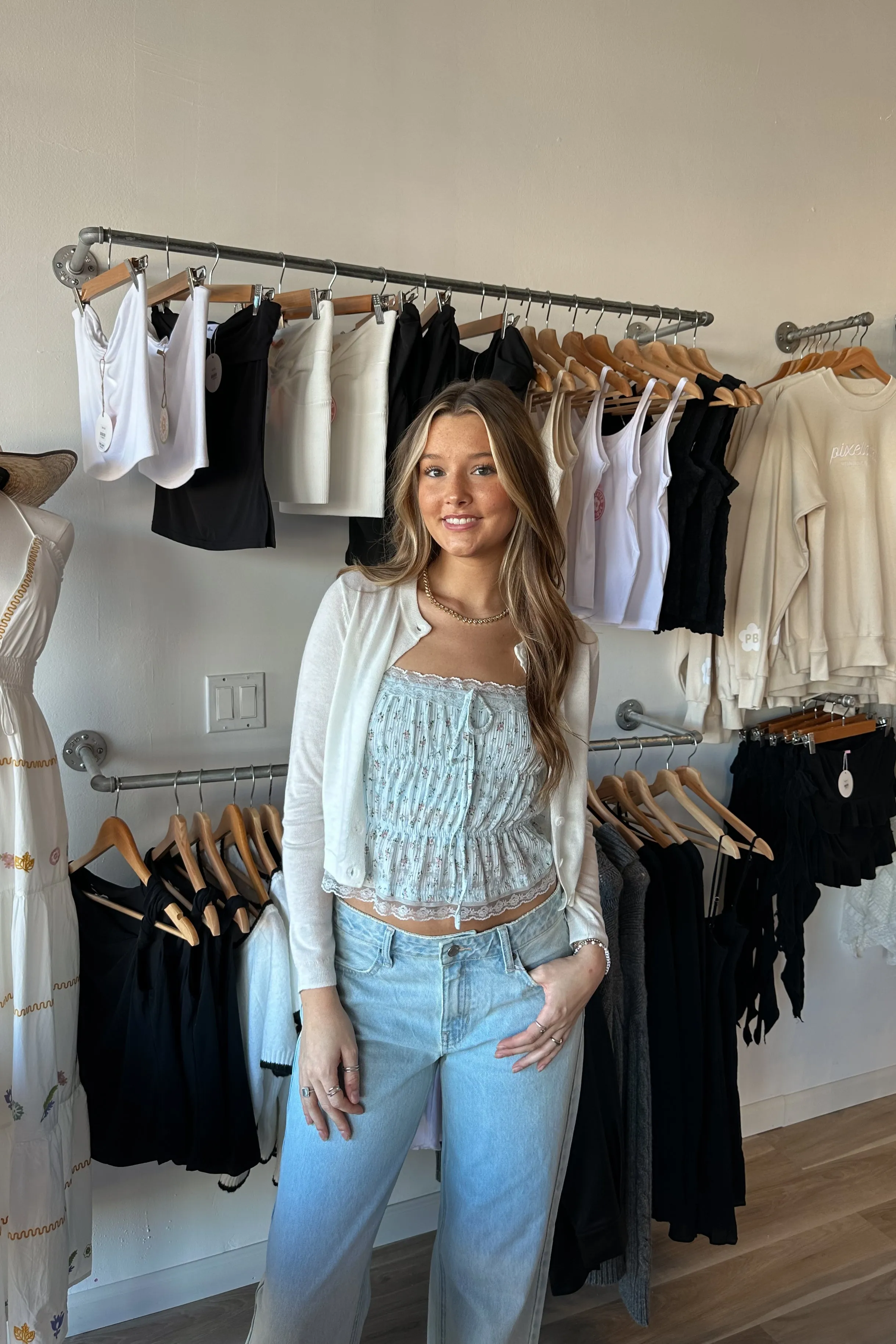 Raegan Lace Trim Top