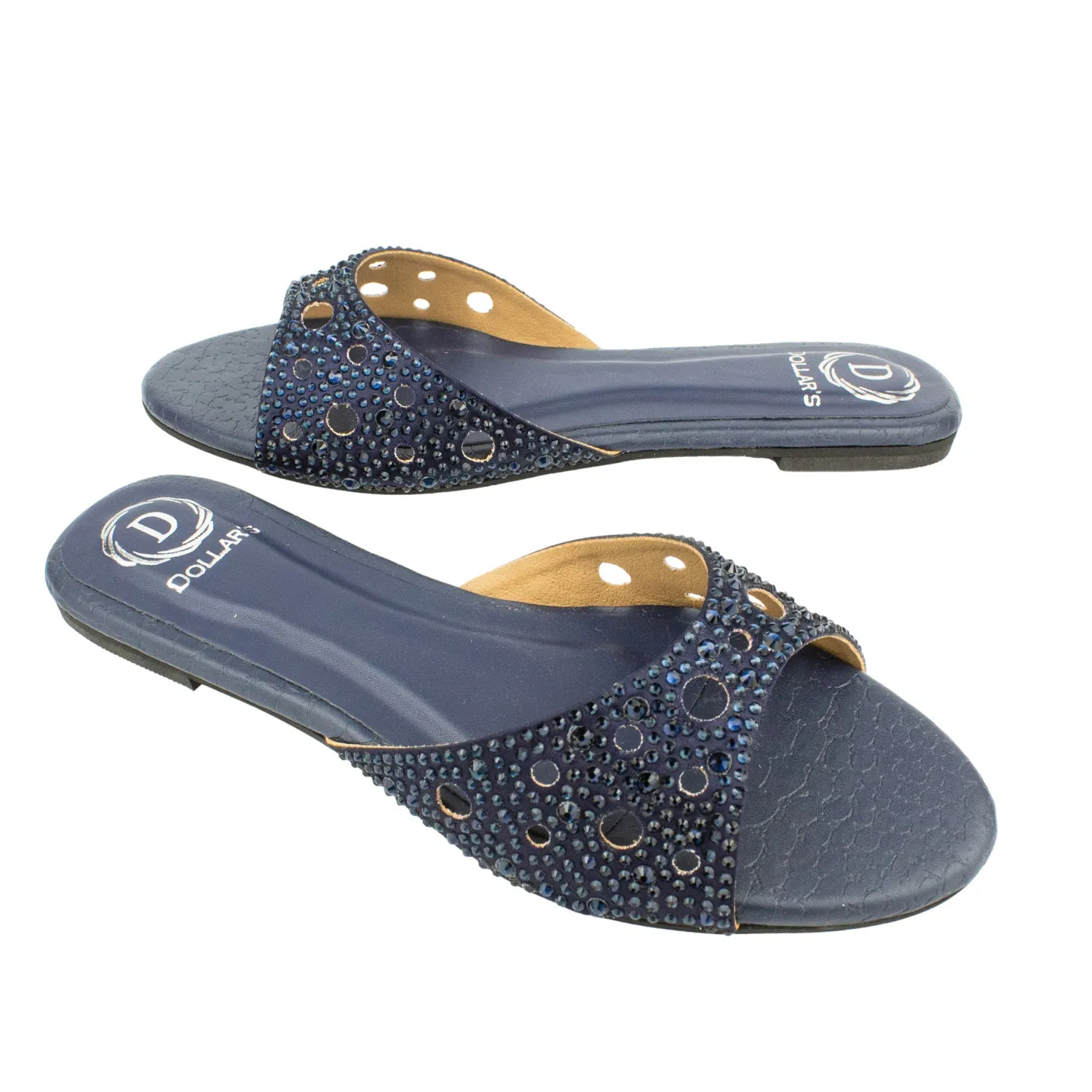 Reem Flats S207F - Navy Blue
