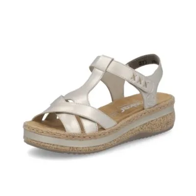 Rieker V0919-90 Gold Women's Sandals