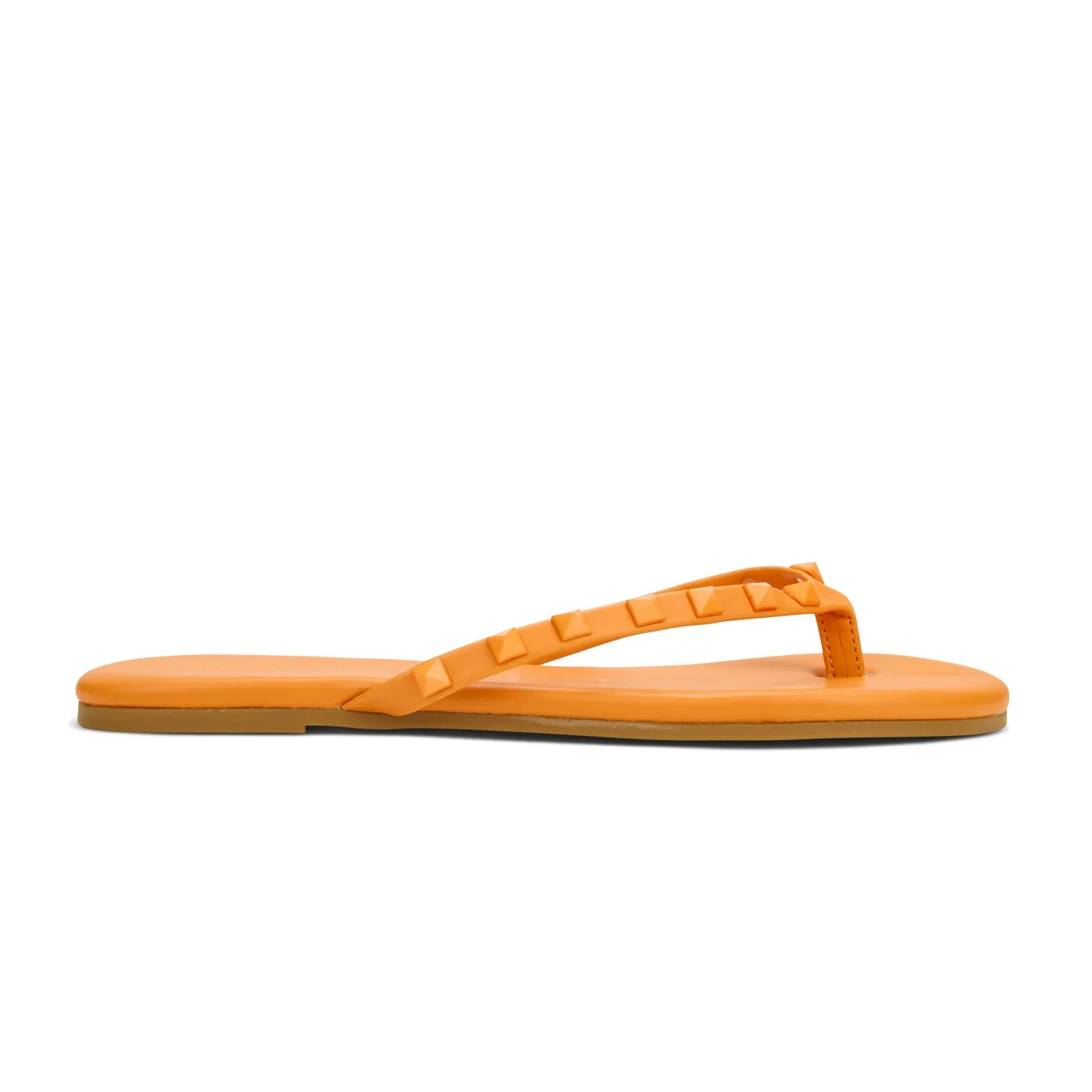 Rivngton Stud Flip Flop in Tangerine