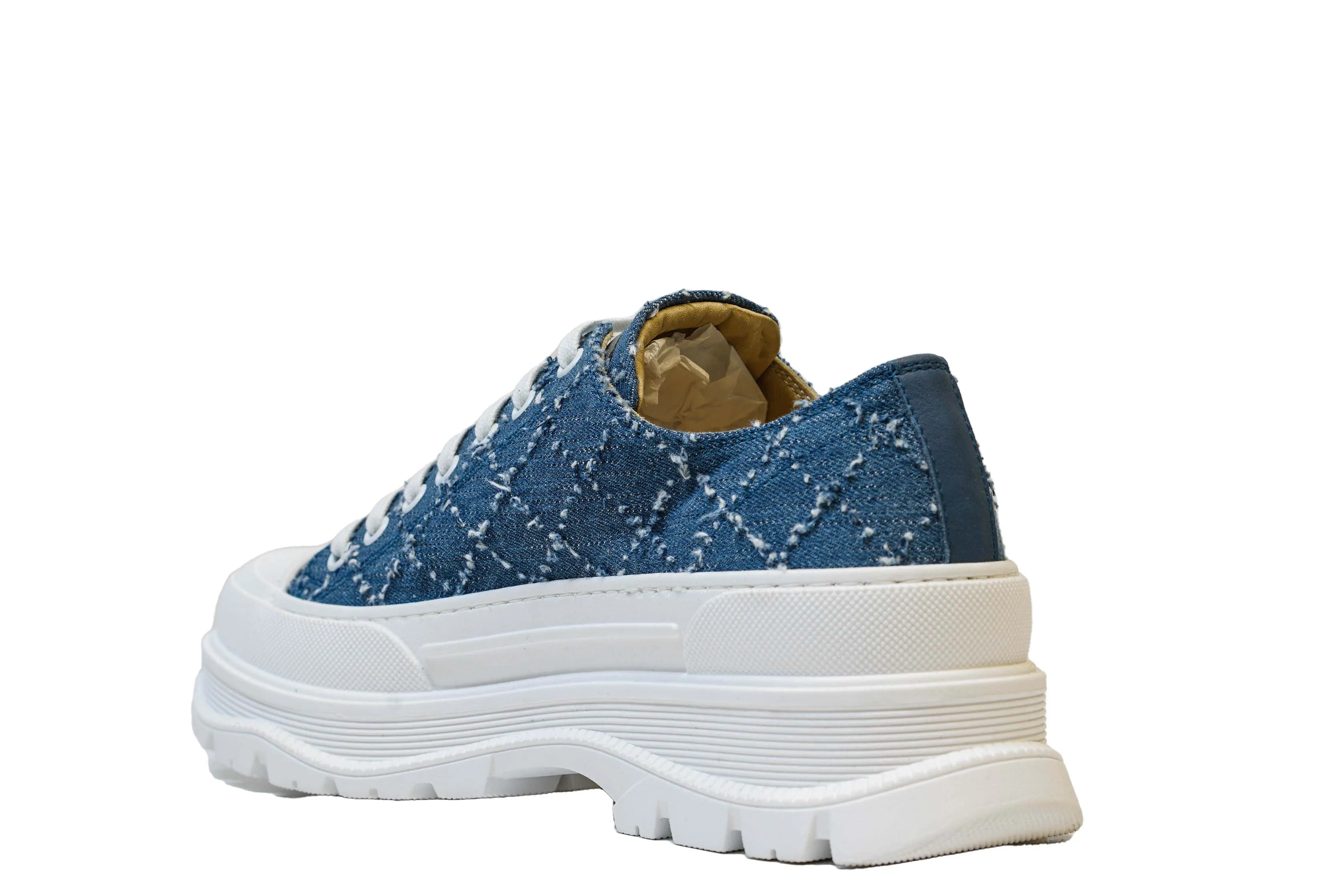 Roberto Serpentini Women's Blue Jeans Sneakers 8390  Special $190