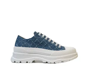 Roberto Serpentini Women's Blue Jeans Sneakers 8390  Special $190