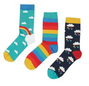 Rock My Socks - Pacific Aqua Rainbow 3 Pack