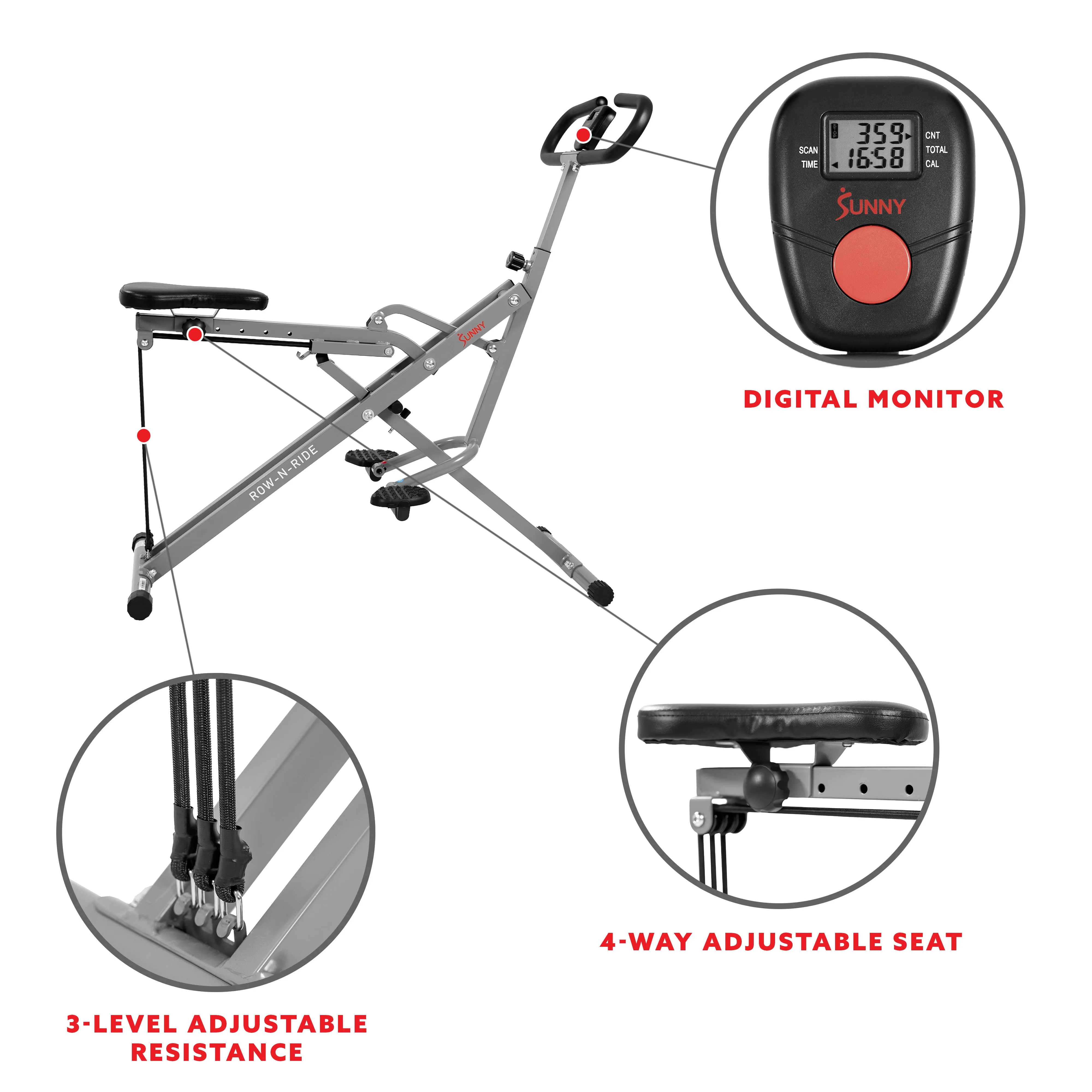 Rowing Machine Rower for Full Body Workout