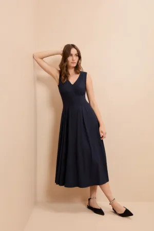 Sahara Soft Jersey Dress - Dark Navy