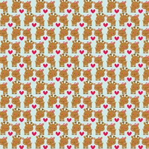 Santa Express Santa Deer on blue by Riley Blake