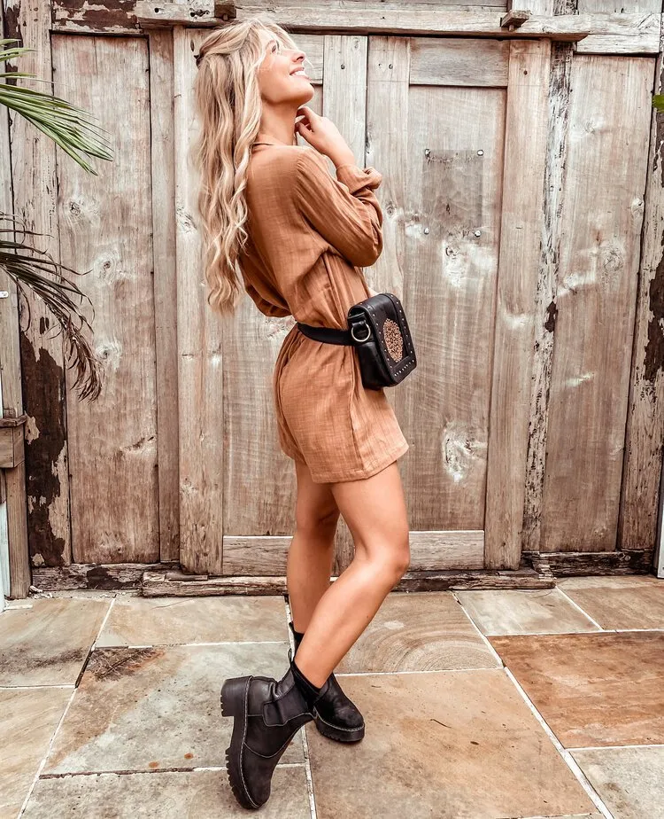 Sasha Romper Cinnamon
