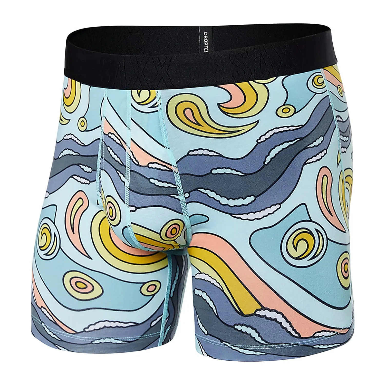 Saxx Droptemp™ Cooling Cotton Underwear - Starry Surf- Light Blue
