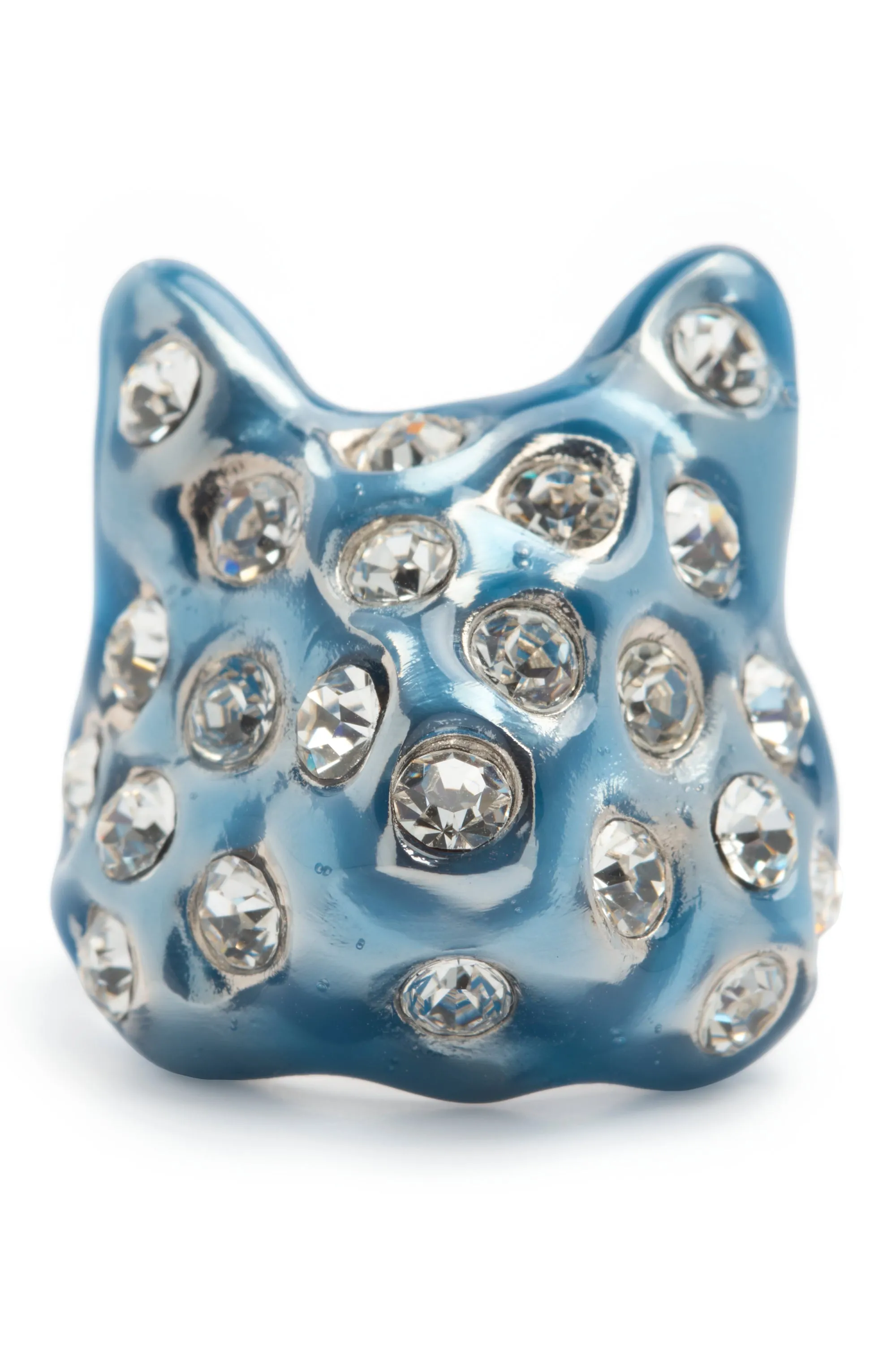 SEA BLUE PUFFY BUNNY RING