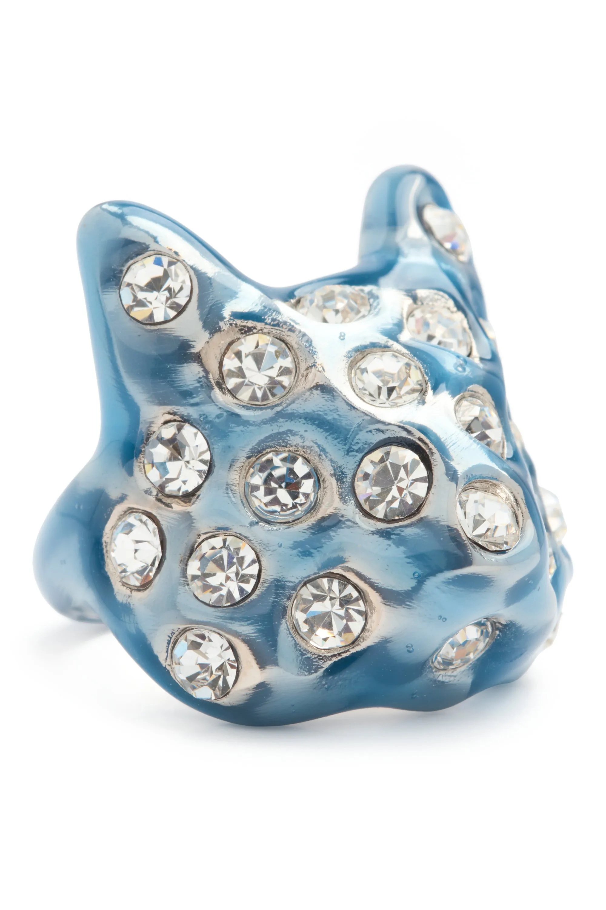 SEA BLUE PUFFY BUNNY RING