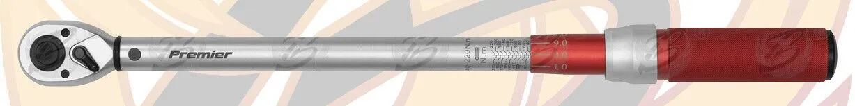SEALEY 1/2" DRIVE CALIBRATED TORQUE WRENCH MICROMETER STYLE 40Nm - 220Nm