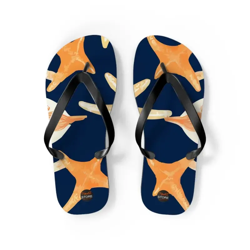 Seas the Day Unisex Starfish Flip Flops Summer Fun