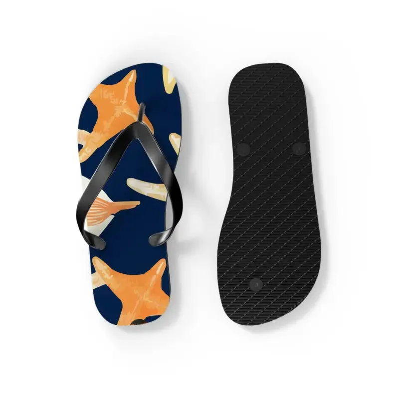 Seas the Day Unisex Starfish Flip Flops Summer Fun