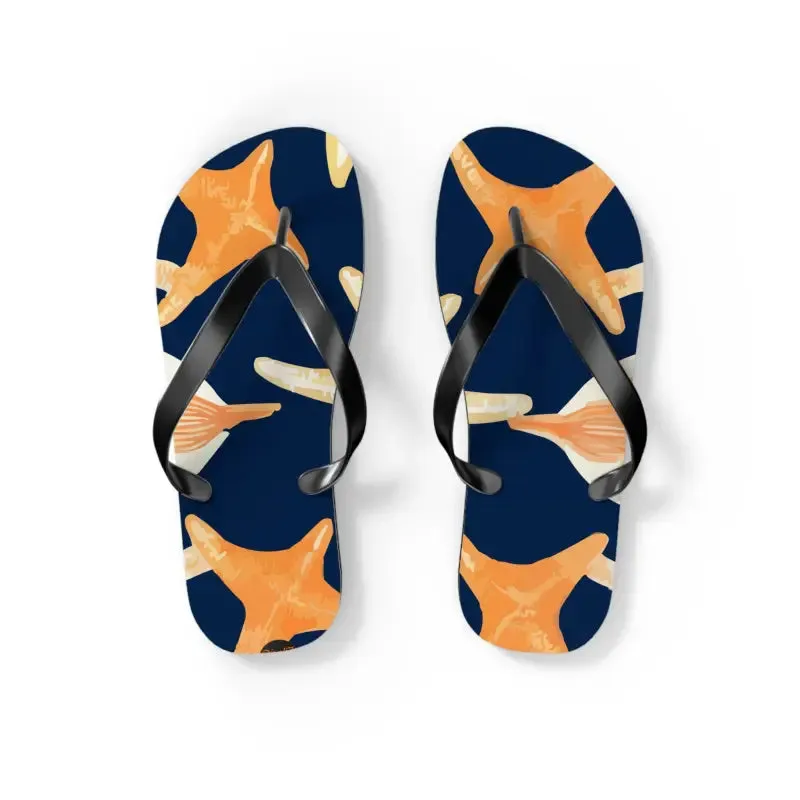 Seas the Day Unisex Starfish Flip Flops Summer Fun